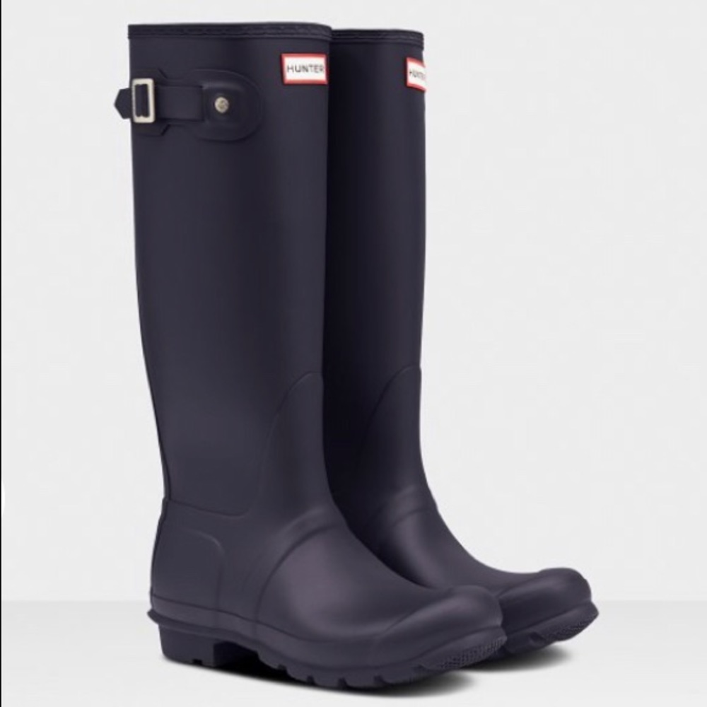 Tall black Hunter boots